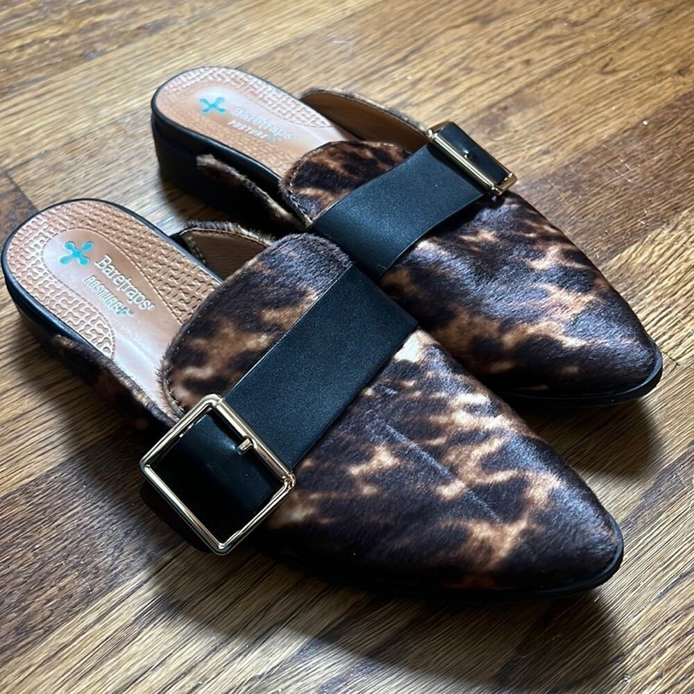 Baretraps Graycie Cheetah Print Mule Size 7.5